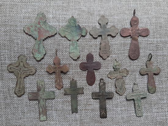 Лот крестиков православных в коллекцию или на панно. Цена за все.