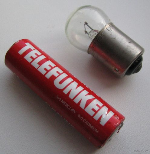 Лампа автомобильная R5W (BA15s), 12В 5Вт (в  количестве ) .