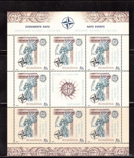 Румыния-2008, (Мих.6282)   ,** , Конгресс НАТО,  м/л
