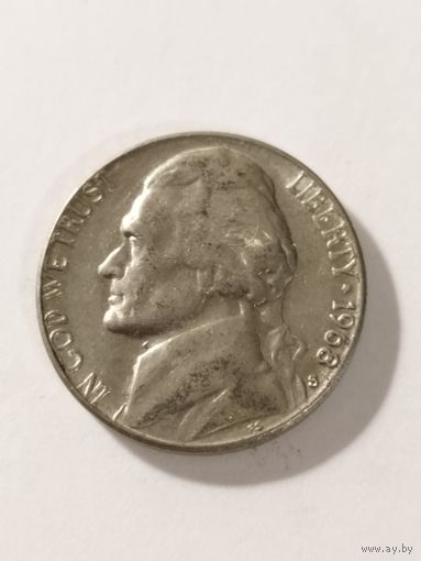 США 5 центов 1968 S