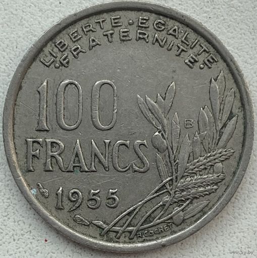 Франция 100 франков 1955 г. B