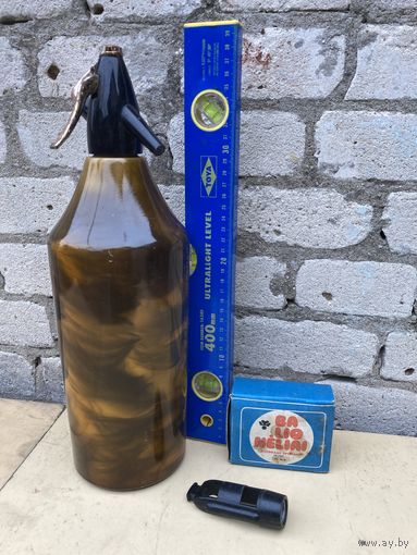 Сифон метал ( алюминевый.) Полный комплект + коробка 10 шт заправленных балончиков