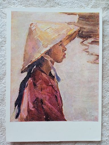 Христолюбов. Девушка в соломенной шляпе