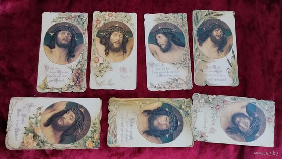 РЕДКОСТЬ КАРТЫ ИИСУС ХРИСТОС КАТОЛИЧЕСКИЕ СТАРИННЫЕ ОРИГИНАЛ  .  Распродажа Коллекции !!! . Экспресс  Аукцион не с рубля без МПЦ и прочего 3 ДНЯ  .Много лотов в продаже .