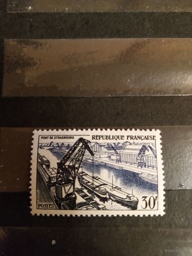 1956 Франция корабль флот Ивер 1080 оценка 17евро чистая клей MNH** 3-9