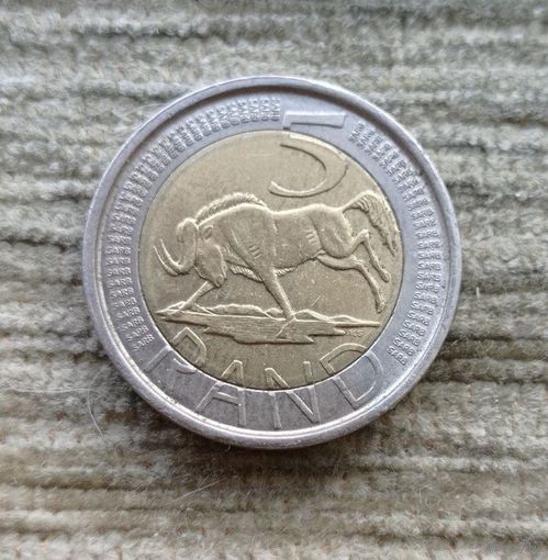 Werty71 ЮАР 5 рандов 2004 рэндов ранд рэнд биметалл