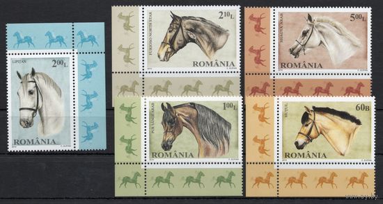 Румыния 2010. Фауна лошади кони 5 марок (6439)