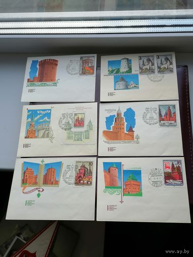 КПД историко архитектурные памятники СССР 6 шт. 1971