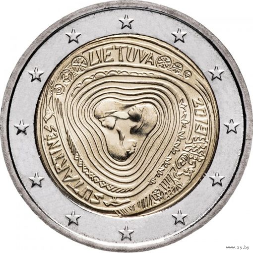 Литва 2 евро, 2019 Народные литовские песни - Сутартинес UNC