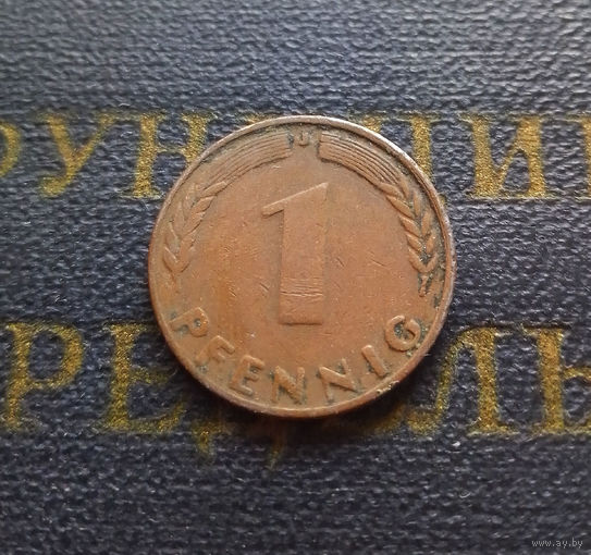 1 пфенниг 1949 (J) Германия ФРГ #01