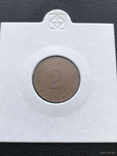 2 пфеннига 1991 Германия