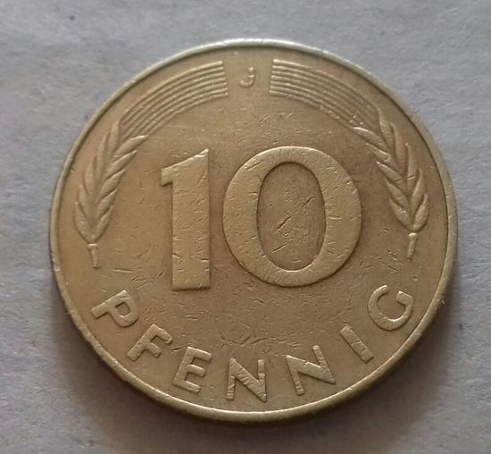 10 пфеннигов, Германия 1978 J