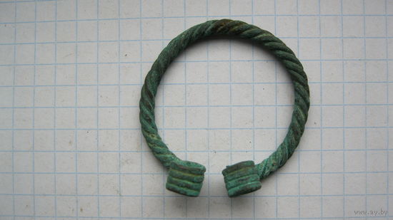 Застежка древняя. Бронза, литье.