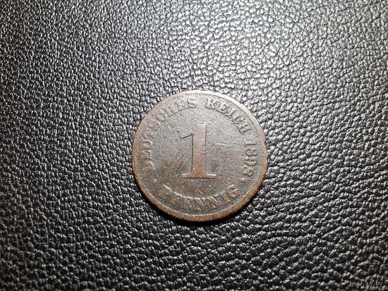 Германия 1 пфенниг 1898