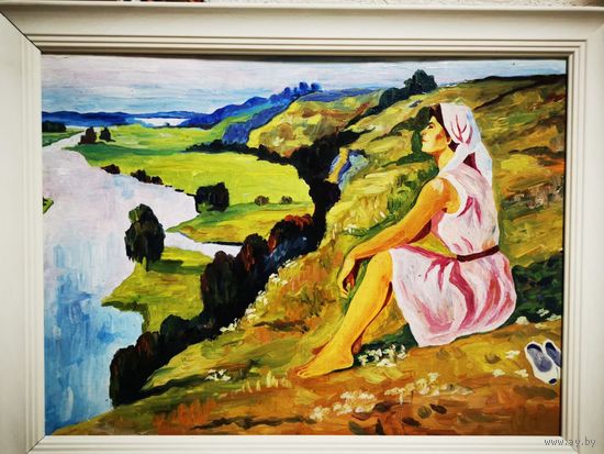 Картина, продажа с рамкой, масло