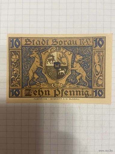 10 пфенингов (нотгельды) г. Германия.-1412