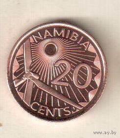 Намибия 20 цент 2025