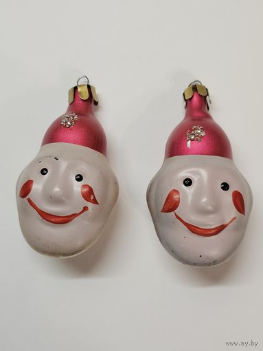 Ёлочная игрушка ,,Клоун'' 7 см. СССР.