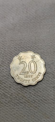 Гонконг 20 цент 1997