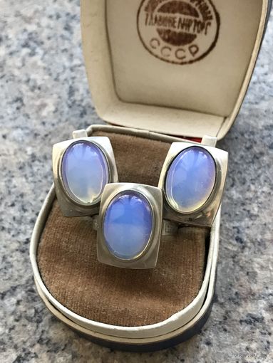 Серьги и кольцо комплект