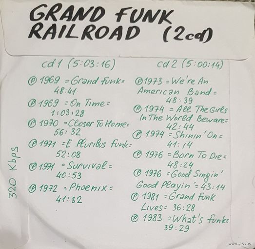CD MP3 дискография GRAND FUNK RAILROAD - 2 CD