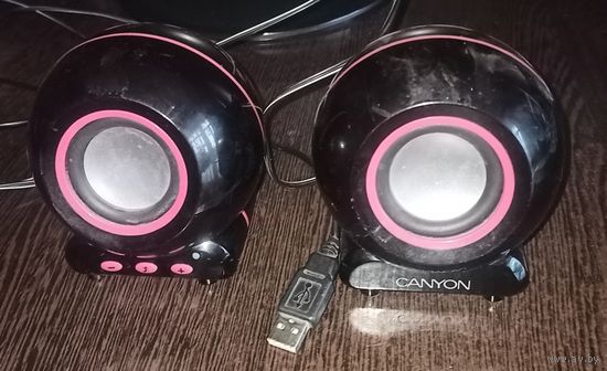 Колонки компьютерные CANYON , USB разъем