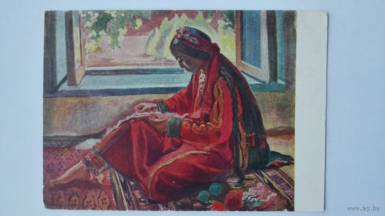 1958. Соцреализм. Данешвар. За рукоделием