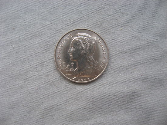 Реюньон 50 франков  1964 год Заморский департамент Франции (1945-1973)