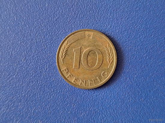 Германия (Федеративная республика) 10 пфеннигов 1991 года G