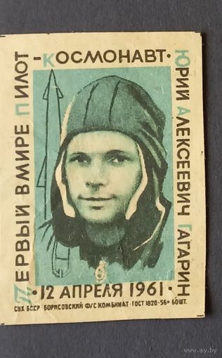 Первый в мире пилот-космонавт Юрий Алексеевич Гагарин 12 апреля 1961 Борисовский ф/с