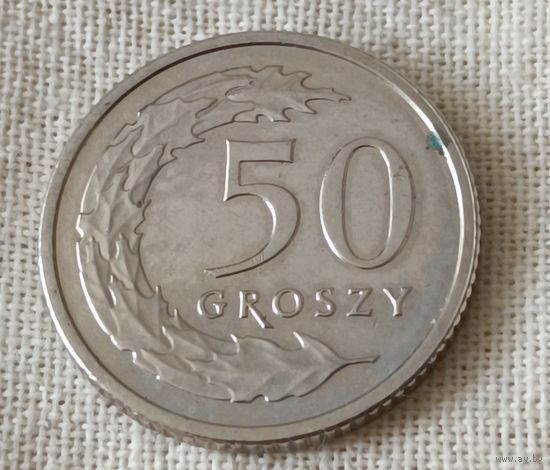 Польша. 50 грошей  2014 года.