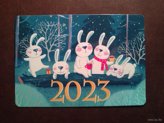 Карманный календарик 2023 г.С Новым годом.