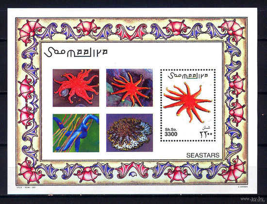 2001 Сомали. Морские звёзды MNH