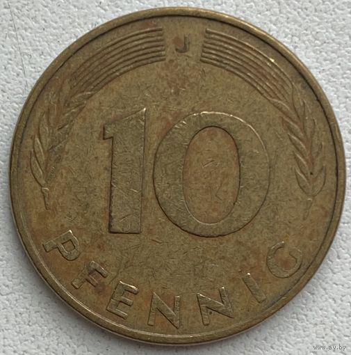 Германия 10 пфеннигов 1981 г. J