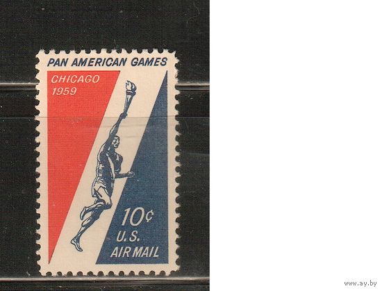США-1959, (Мих.759) , ** , Спорт, ,(одиночка)