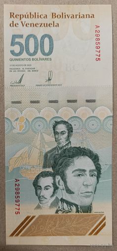 500 боливар 2023 (2024) - Венесуэла - UNC