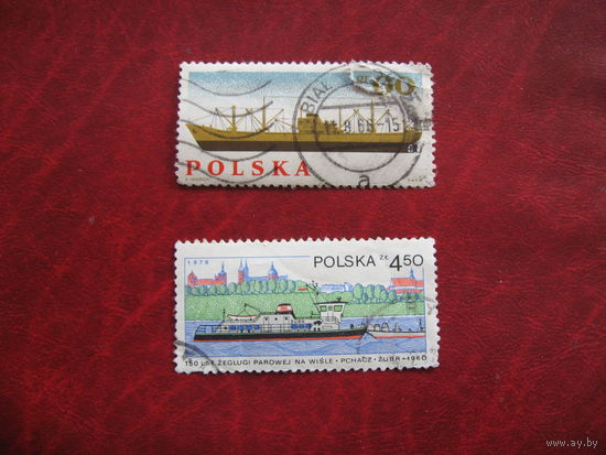 Марка Корабль Польша 1960 1966 год