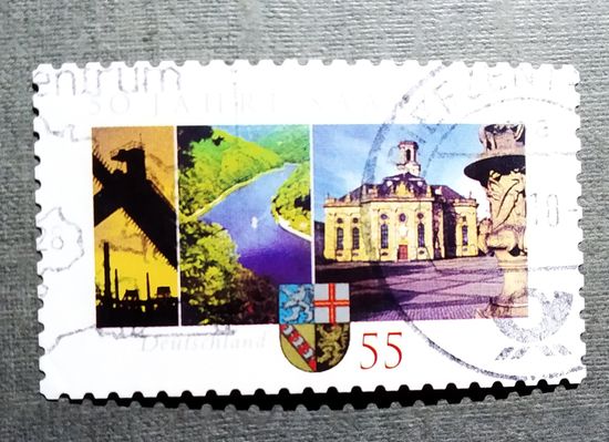 Марка Германия 2007 год 50 лет СААР