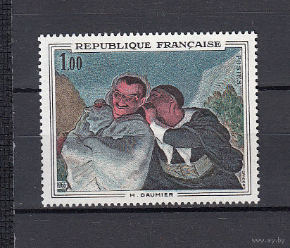 Живопись. Франция 1966. 1 марка. Michel N 1567 (0,5 е).