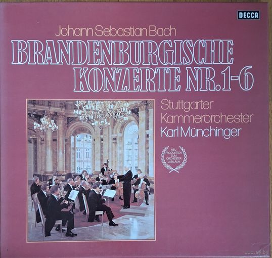 Johann Sebastian Bach, Stuttgarter Kammerorchester, Karl Munchinger – Brandenburgische Konzerte Nr. 1-6 (2LP)