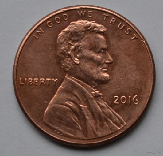 США, 1 цент 2016 г.