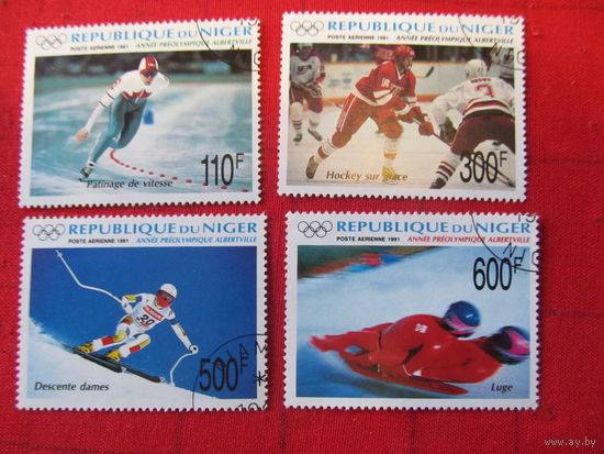 Нигер. 1991. Олимпиада. Альбертвилле. Сер. 4 м.