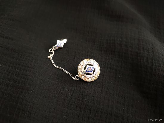 Брошь шатлен 1960 год Стерлинговое серебро Stanley Hostess