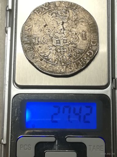 Талер 1631 Испанские Нидерланды