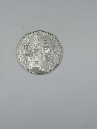 Австрия 5 евро 2007 850 лет городу Мариацелль