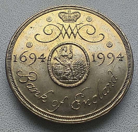 Великобритания 2 фунта, 1994 300 лет Банку Англии 4-5-30