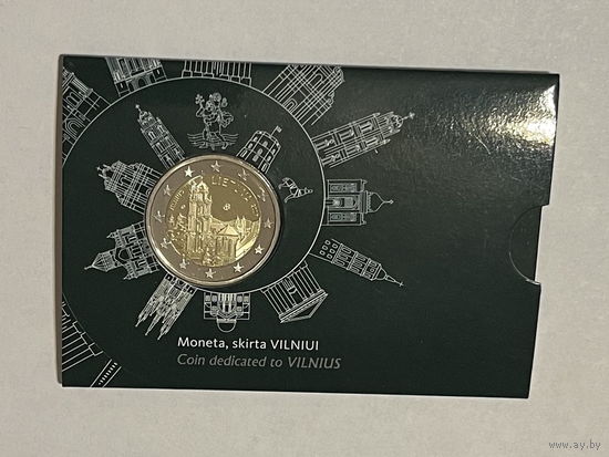 2 евро Литва 2017 Вильнюс Коинкарта BU