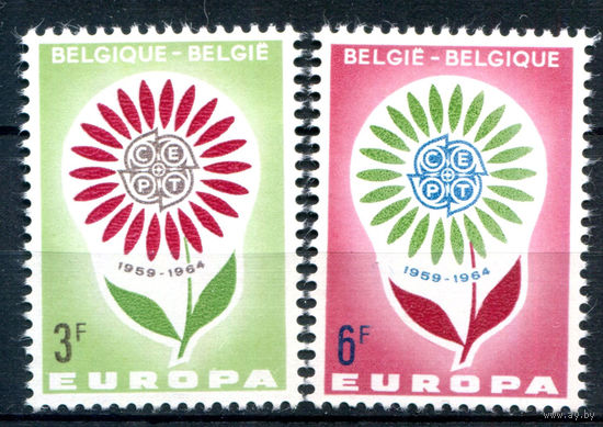Бельгия - 1964 - Europa CEPT - 2 марки - полная серия, MLH [Mi 1358-1359]. #2-Be-56-B-1