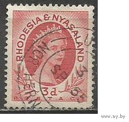 Родезия и Ньясаленд. Королева Елизавета II. 1954г. Mi#5.