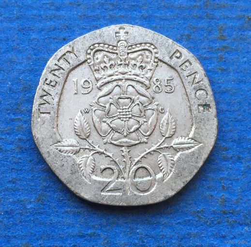 Великобритания 20 пенсов 1985